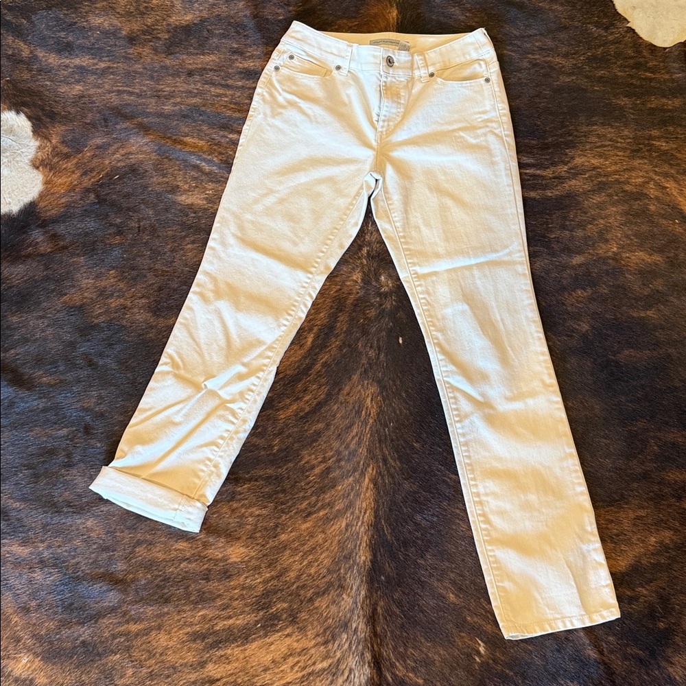 Chico's Platinum Denim Cream Women Jeans